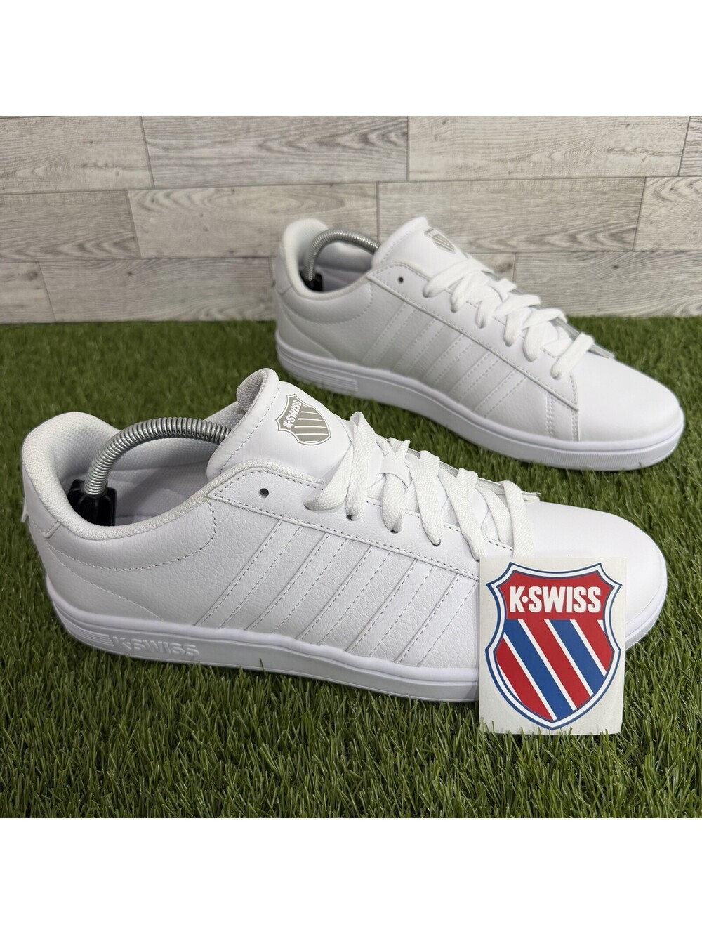 K-Swiss Men's Court Tiebreak II Sneakers White/White/White Mens Size 10.5 NWOB